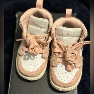 Jordan’s Nike Kids Sneakers in Pink and White